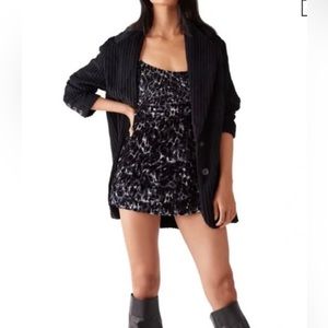 NWT FREE PEOPLE Virgo Moon Velvet Minidress